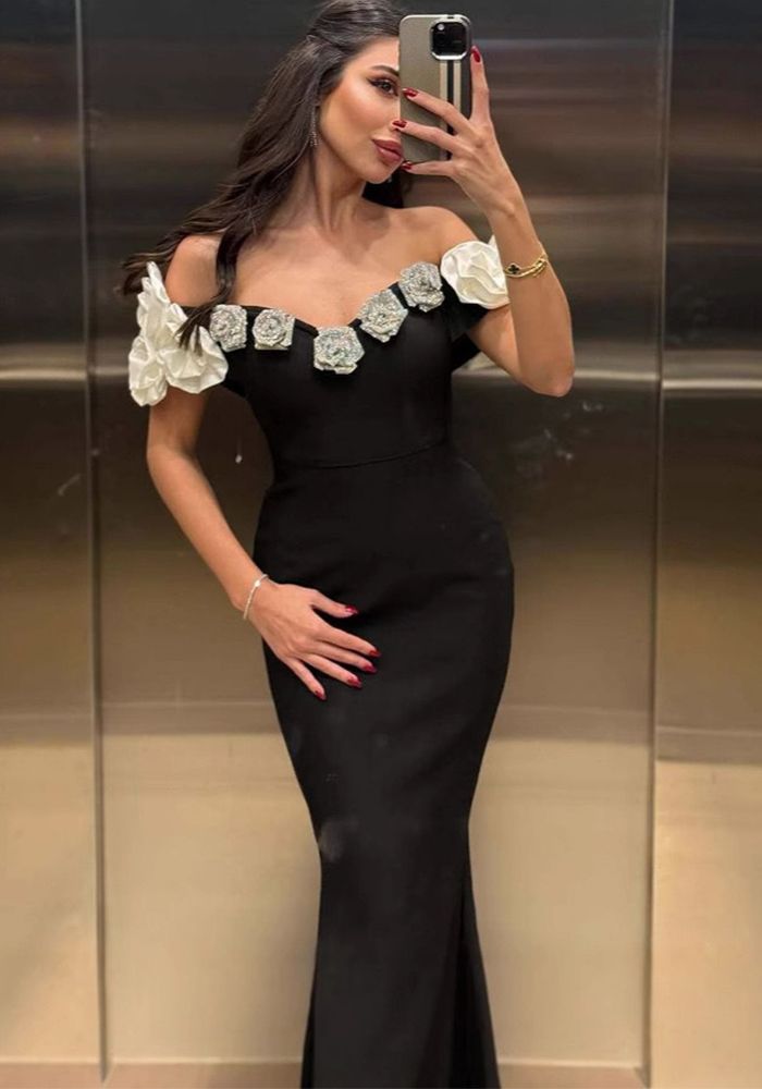 Robe maxi sans bretelles à fleurs sans manches pour femmes