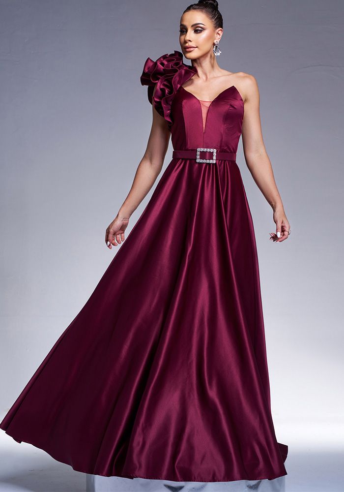 Robe de Soirée Élégante à Épaule Dénudée pour Femmes, Gaine Slim pour Fête Formelle, Robe de Demoiselle d'Honneur