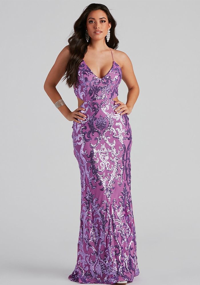 Robe de Soirée Formelle en Paillettes Chic Robe de Demoiselle d'Honneur